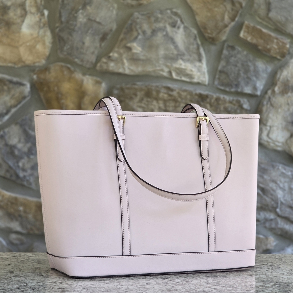 Michael Kors Jet Set Large Pink Shoulder Tote Bag - Picture 3 of 10